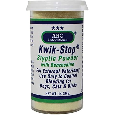 ARC Laboratories Kwik-Stop Styptic Powder for Dogs, Cats, and Birds, 14 g Cover