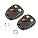 Keyless2Go Replacement for Keyless Entry Car Key Vehicles That Use 3 Button LHJ011-2 Pack