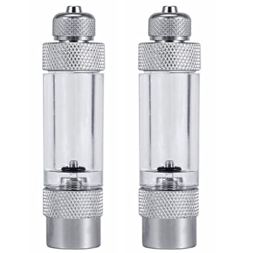 heizi バブルカウンター CO2 水草 元気 2個セット 逆流防止弁 水槽 気泡 ディフューザー メダカ 金魚 (シングルヘッド)