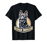 Un elegante ritratto di un orgoglioso pastore in stile artistico che mette in risalto la vigilanza e l'intelligenza di questa razza di cane. Abbigliamento casual chic per i proprietari di cani da pastore.