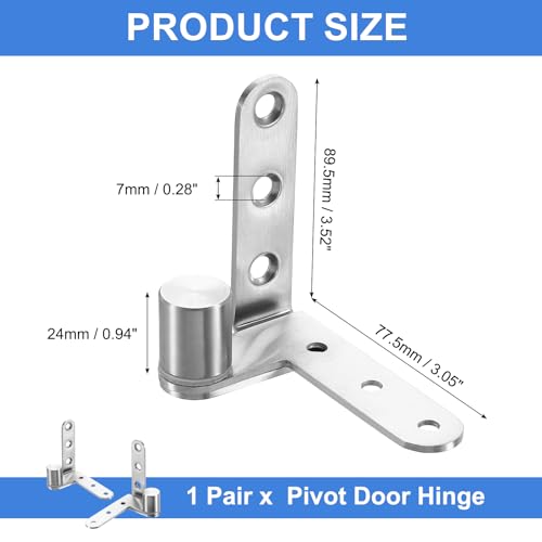 Charnière de porte pivotante pour remplacer les fixations de clôture - 3