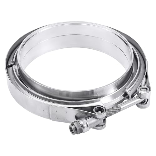 Image of EVIL ENERGY 4.0 Inch V Band Clamp with Flange Male Female Stainless Steel 2PCS
