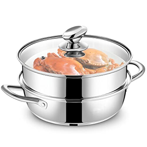 Sartén vaporera Olla vaporera para Sopa Vaporera de Gas Estufa de Gas Cocina de inducción Cocina al Vapor