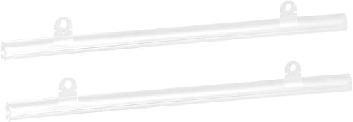 MECCANIXITY Barra de PVC para colgar pósteres, 11.8 in, transparente, con clips para póster, mapa, juego de 4