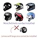 Uallhome Universal Motorcycle Full Face Helmet Shield Fog Resistant Lens, Clear Visor Insert Anti-Fog Film Waterproof Sticker