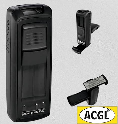 Image of Super Customized Self Ink Pri Ink Pocket (Rubber Stamp) with Your Matter (Black Body Mini)