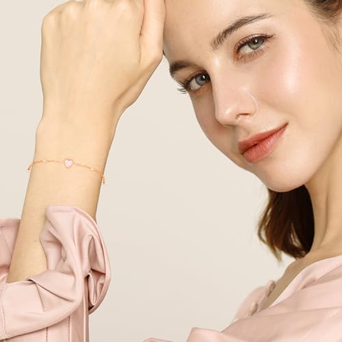 925 Sterling Silver Dolphins/Infinity/Pink Heart/Butterfly/Bee/Cross American Flag/Sunflower Bracelet Sterling Silver Jewelry Gifts for Women4