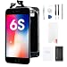 Premium Screen Replacement for iPhone 6S 4.7' - LCD Complete Repair Kit Display 3D Touch Digitizer Assembly with Earpiece, Front Camera, Proximity Sensor, Tempered Glass, Tools, Instruction (Black)