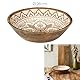HOME DECO FACTORY, KA0567, Dune Mango Wood Terracotta Salad Bowl, Elegant and Modern Design, Ideal for Salads and Dishes, Easy to Clean, Diameter 28 cm, White and Orange