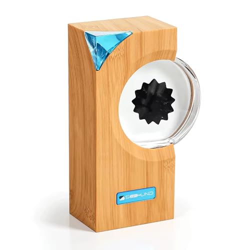 HZFAIGLL Dancing Ferrofluid Music Mate, Ferrofluid Display for Desktop Decor, Symbiote in a Bottle, Magnetic Fluid Sound Visualizer, Does Not Make Sound