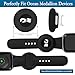 [4 Pack] Princess Ocean Medallion Watch Adapters Holder for Carnival Medallion (2024, 2025, 2026), Cruise Accessory Fit Watch Wristbands,Also for Apple Air Tag Dog Collar,Black/Dark Blue/Pink/Purple