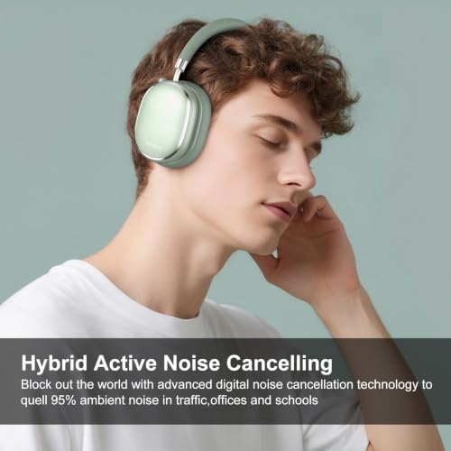Image of Srhythm NiceComfort 95 Hybrid Noise Cancelling Headphones Wireless | Bluetooth with Transparency,ENC,HD Sound,Slim Headphones Lightweight