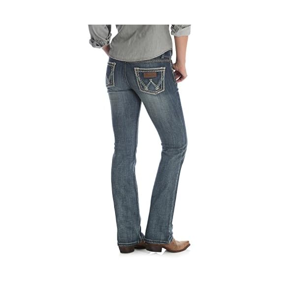 Wrangler-Womens-Retro-Sadie-Low-Rise-Stretch-Boot-Cut-Jean Wrangler Women's Retro Sadie Low Rise Stretch Boot Cut Jean, Medium Blue, 1-32