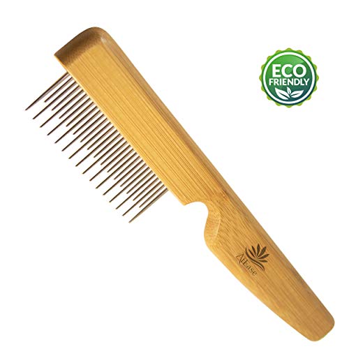 AtEase Accents Detangling Pet Comb for Matted Hair and Detangler, with Long