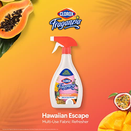 Clorox Fraganzia Refresher Spray 22Oz Hawaiian Escape | Multi-Use Fabric Refresher Spray In Hawaiian Escape Scent | Fabric Spray, Room Freshening Spray #TOP1