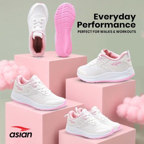 Image of ASIAN Mercury-21 Women's Running Shoes | Lightweight Shoes with EVA Sole, Breathable Knit Comfort, Stylish Casual Running, Walking & Sports Shoes for Girls