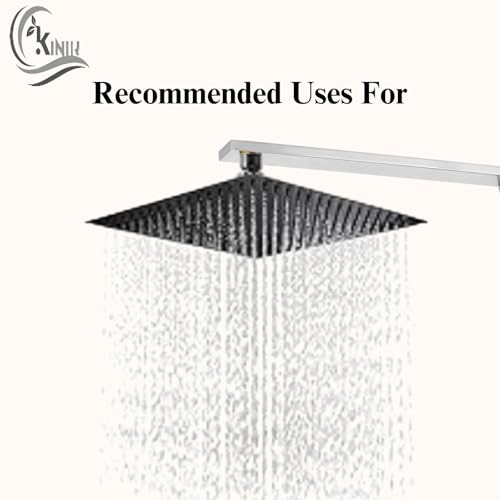 Image of KINIK 18-Inch (L) Type Stainless Steel Wall Mounted Shower Arm for Bathroom & Home /Shower Aram Only for Any type of Shower Head