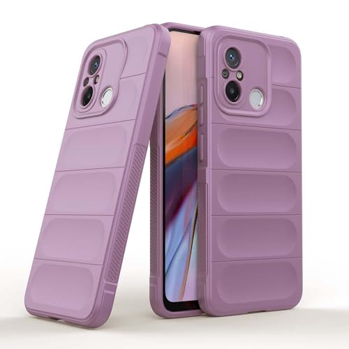 Image of amazon basics Basic Case for Poco C55 4G (Silicone Purple)