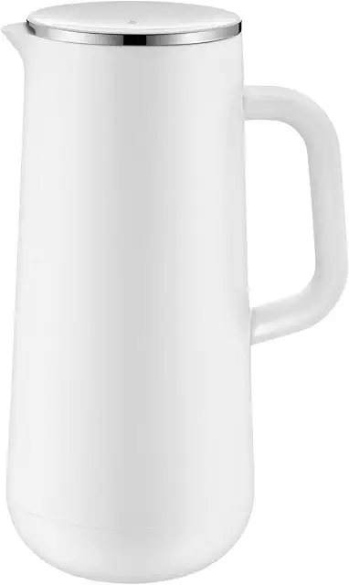 WMF Impulse Thermoskanne 1l - Isolierkanne für Kaffee & Tee, 24h Temperaturhalt, weiß