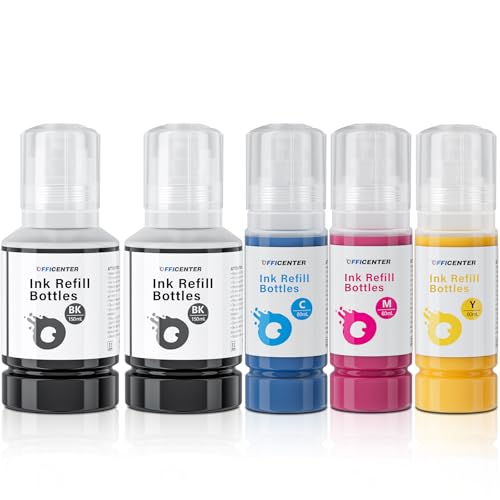 OFFICENTER Compatible Ink for Epson 502 Ink Refill Bottles for ET-2850 ET-3850 ET-3760 ET-2760 ET-4850 ET-15000 ET-4760 ET-4800 Printer(2BK C M Y)