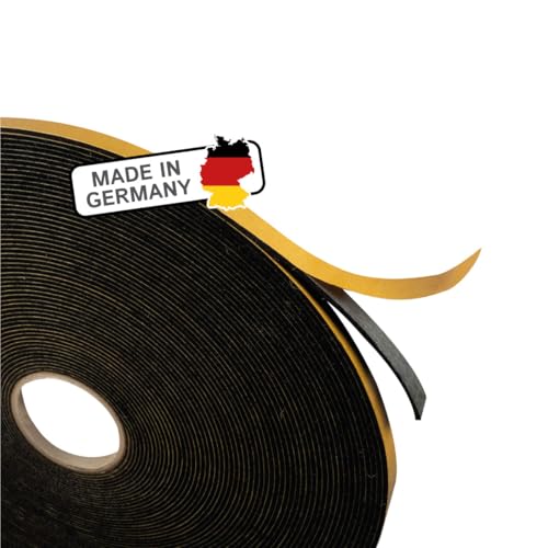 Filzband selbstklebend 5 mm breit 1 5 mm dick 5 m lang schwarz vielseitiger Filzstreifen - Ideal als Dichtungsband für Fenster und Türen oder als Klapperschutz