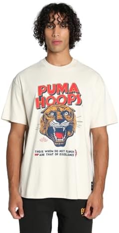 Puma 624737 Men's Basketball Hoops Showtime T-Shirt 1, Spring and Summer 24  Color Alpine Snow (01), S : Amazon.com.au: Clothing, Shoes \u0026 Accessories