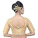 Madhu Fashion Women's Stitched Readymade Saree Blouse (32, Gold)
