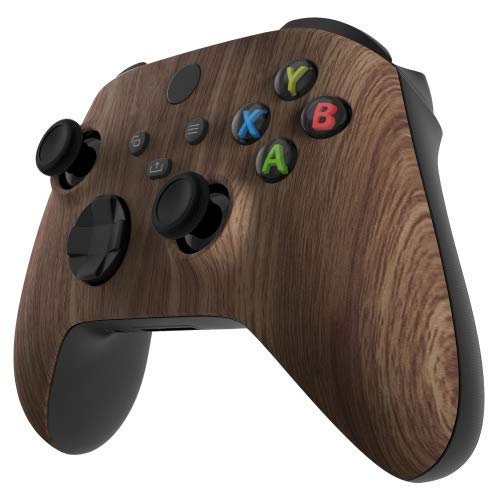 MODDEDZONE Wireless Controller for Microsoft Xbox Series X/S & Xbox One - Custom Soft Touch Feel - Custom Xbox Series X/S Controller (Soft Touch Wooden Grain)