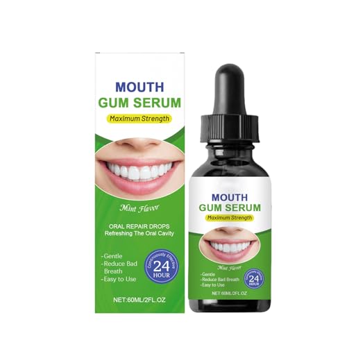 Mnozreo Gotas Encías Bucal Cuidado,Natural,60ML,1PC(Regeneración for la Reparación de las Encías,Uso por la Mañana y por la Noche)