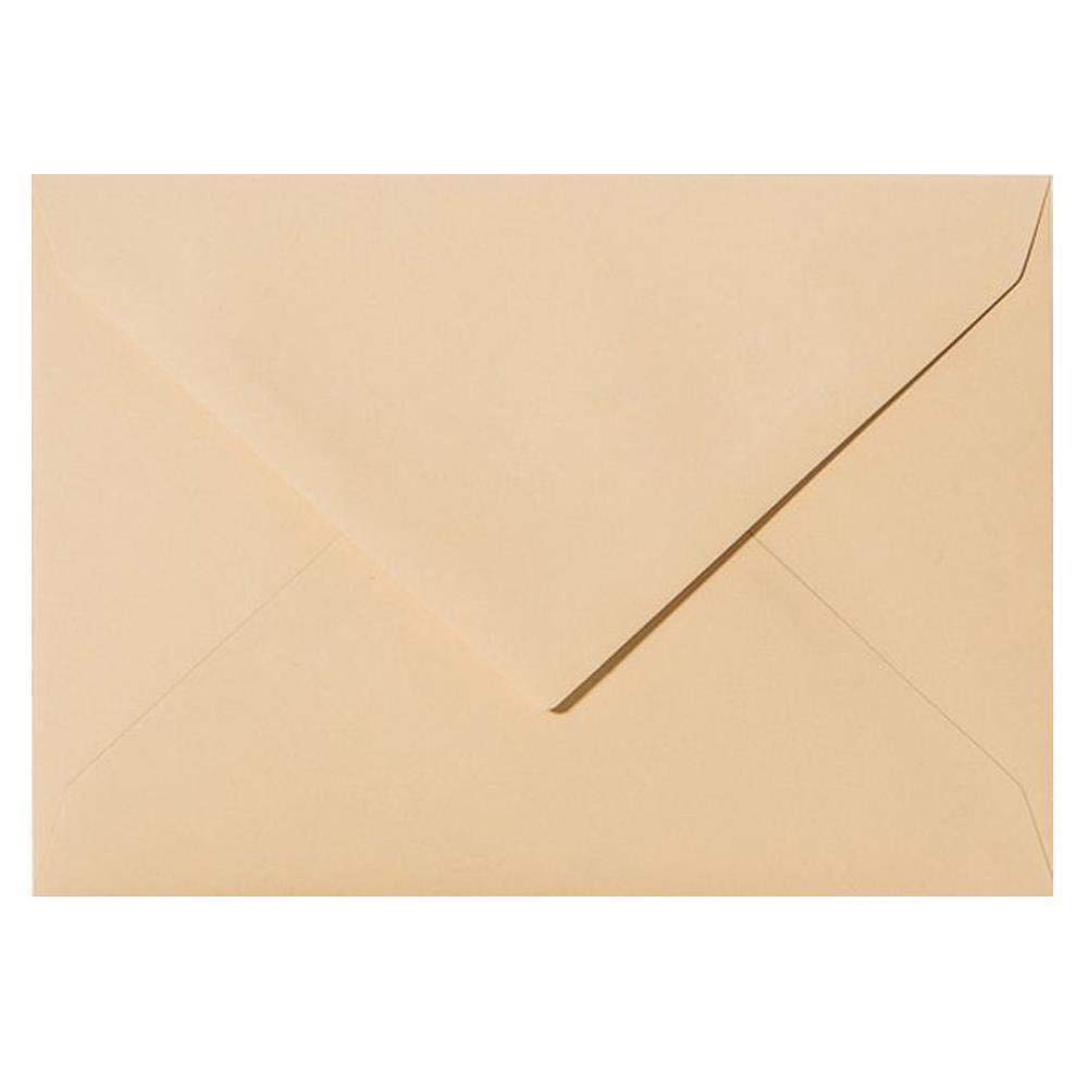 250 kopert DIN C6 114 x 162 mm, koperta bez okienka C6, klejenie na mokro, koperta C6 na zaproszenia, kartki z życzeniami A6, na wesele, urodziny w kolorze wielbłądzi