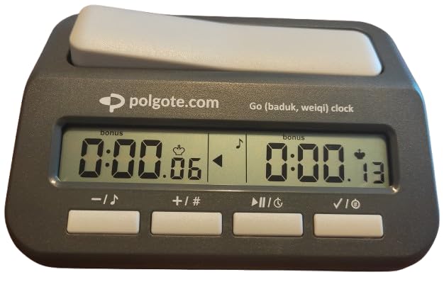 Reloj de ajedrez polgote cronómetro digital con 8 modos y pilas para tablero
