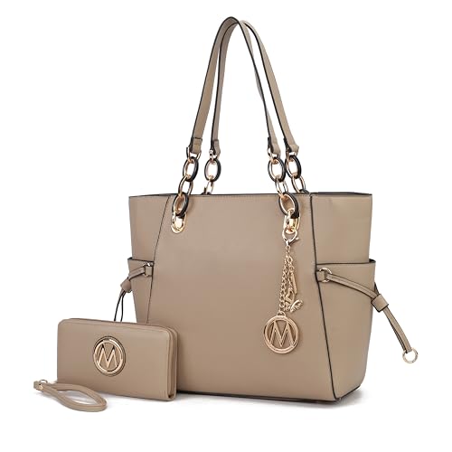 Image of MKF Collection Women's Tote Bag With Wristlet Wallet Bag, Vegan Leather Handbag Purse Set by Mia K