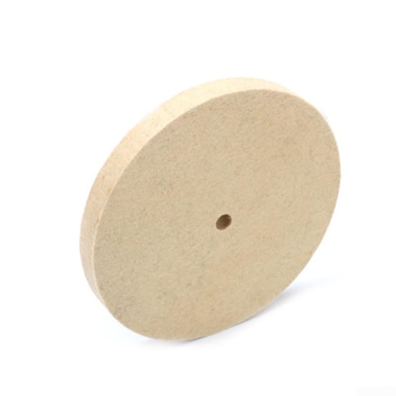 8 Inch Round Wool Felt Polishing Buffing Wheel, Disc Wheel Pad Wool Polishing Wheel Disc for Metal Furniture Car Marble