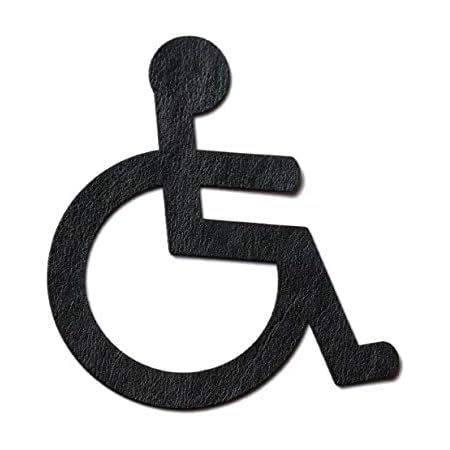 Amazon Co Jp トイレサインプレートマーク シール レザー 合成皮革 車椅子 障害者 障がい者 多目的 ピクトサイン 案内表示 北欧 モノトーン 引戸対応 ホーム キッチン