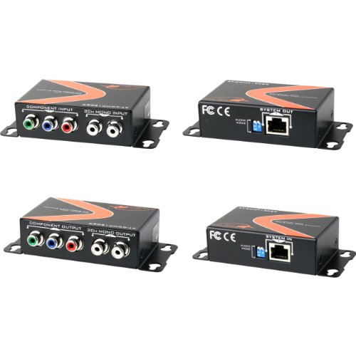 Atlona ATCOMP150SR Component Video with Stereo Audio 450-Feet Extender Kit
