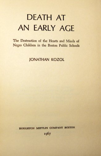 Death at an Early Age B00223QBCY Book Cover