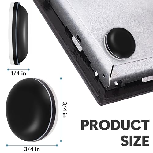 Image of Appliance Sliders for Kitchen Black 24 PCS Self-Adhesive Small Kitchen Appliance Slider Hacks Easy to MovIing & Space Saving Must Have Gadgets Mixer Accessories for countertop