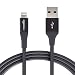 Produktbild AmazonBasics - Lightning-auf-USB-A-Kabel, Premium-Kollektion, 1,8 m, 2er-Pack - Schwarz