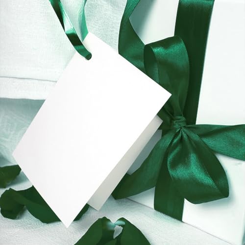 Image of Double Face Forest Green Satin Ribbon 1 inch X 25 Yards Polyester Forest Green Ribbon for Gift Wrapping Very Suitable for Weddings Party Hair Bow Invitation Decorations and More