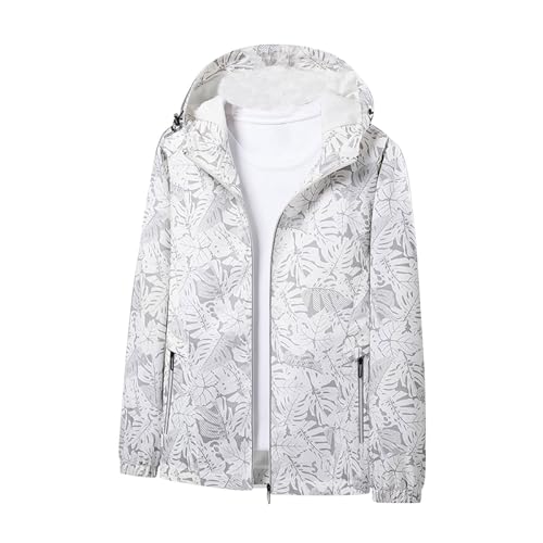 Coupe-vent femme imperméable à capuche - Veste de pluie contre les averses soudaines