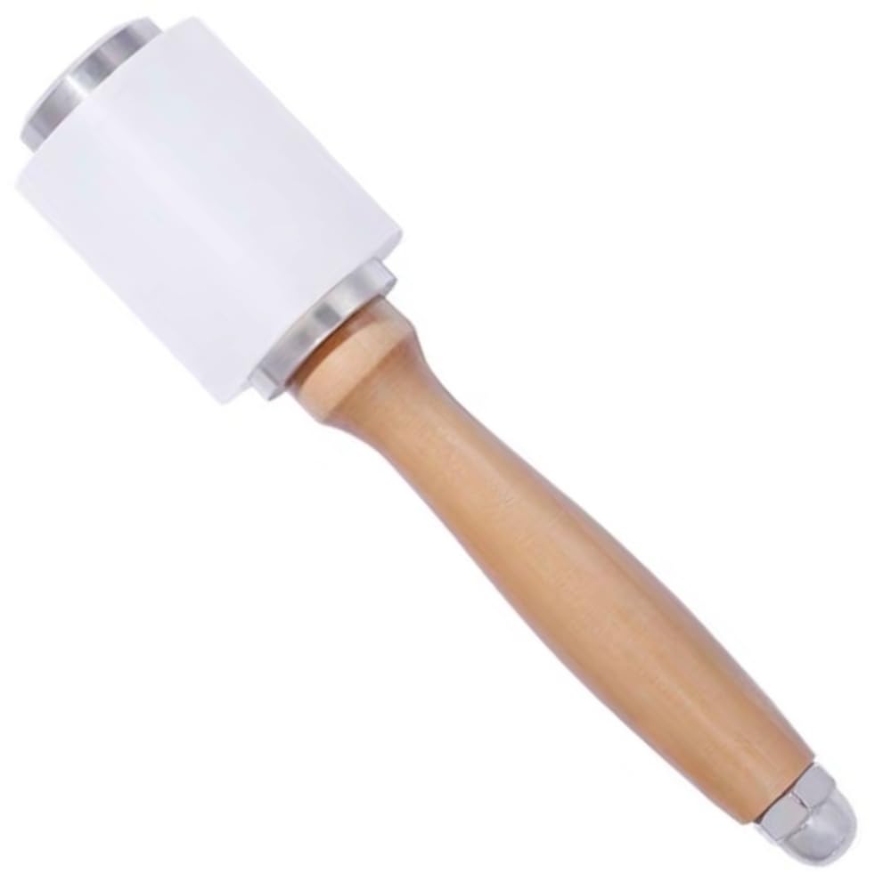 Nylon Hammer,Leather Crafts,Wooden Handle Leather Carving Hammer For Diy Handmade Leather