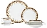 Lorren Home Trends 24 Piece Porcelain Dinnerware Set Iris Thumb #1