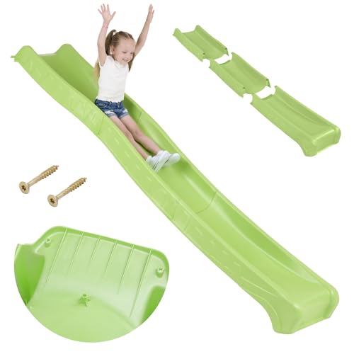 Kinderrutsche Outdoor 3 m lang für Kinder ab 3 Jahren Podesthöhe 150 cm...