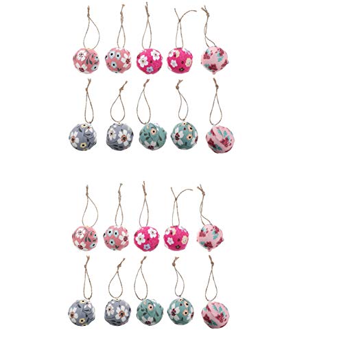 ABOOFAN 20Pcs Dia Das Mães Presentes Decorações Bola De Espuma Flor 5Cm Tecido Floral Envolto Bolas