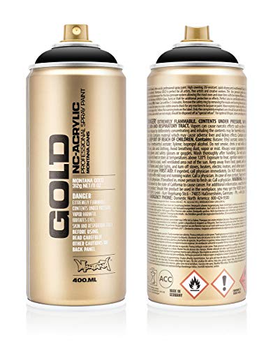 Montana Cans Montana GOLD 400 ml Color, Shock Black Spray Paint