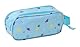 safta Stitch 3D Doppelmäppchen für Kinder, ideal für Kinder im Schulalter, bequem und vielseitig, Qualität und Widerstandsfähigkeit, 21 x 6 x 8 cm, hellblau, M, Casual