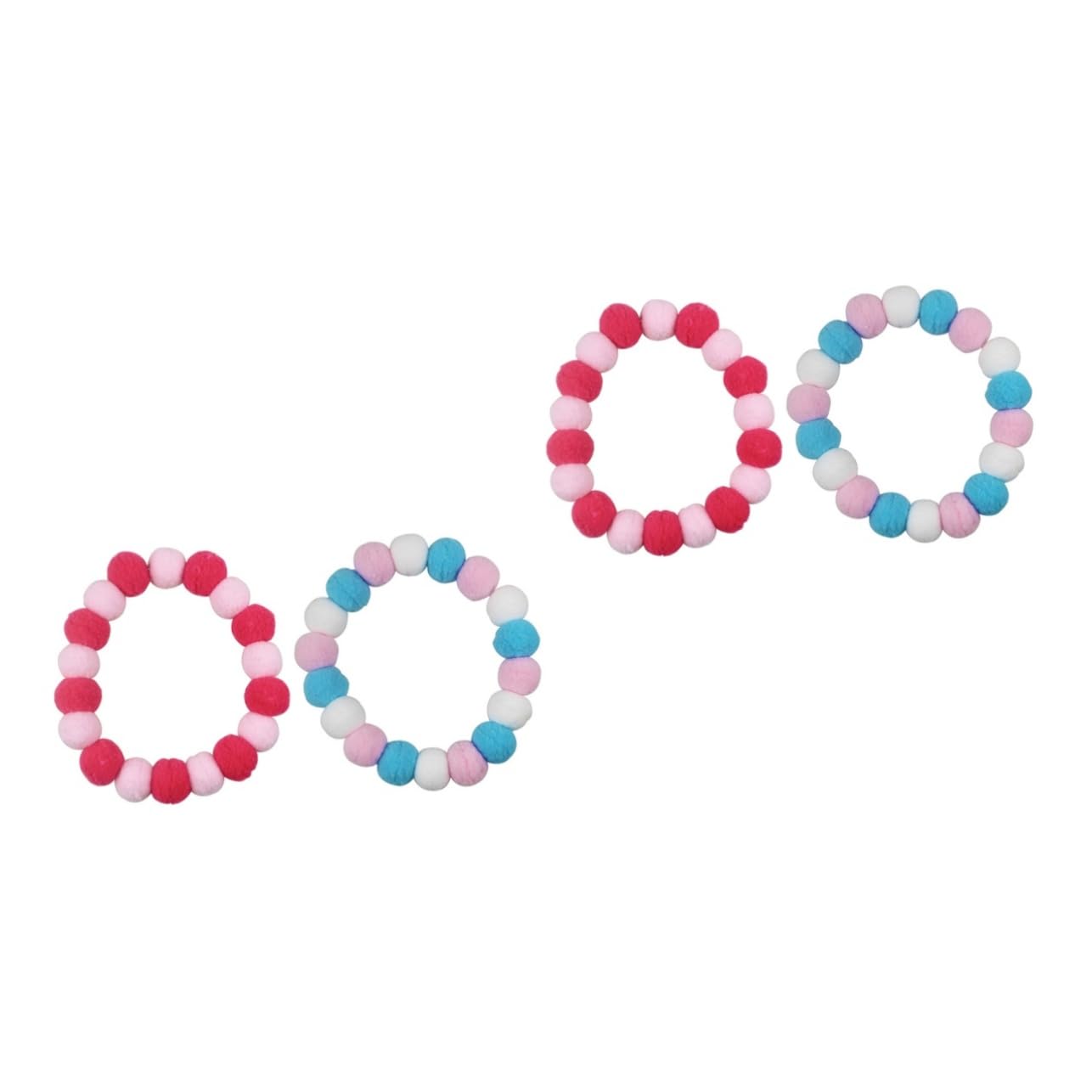 Collar para mascotas HEMOTON con peluche juego de 4 piezas elástico para perro y gato