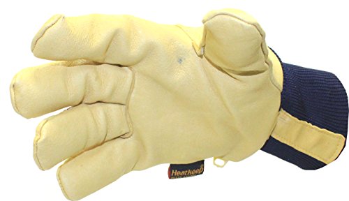 Kinco 1927Kw Lined Grain Pigskin Leather Glove With Knit Wrist, Work, Large, Palomino (Pack Of 6 Pairs) #TOP5