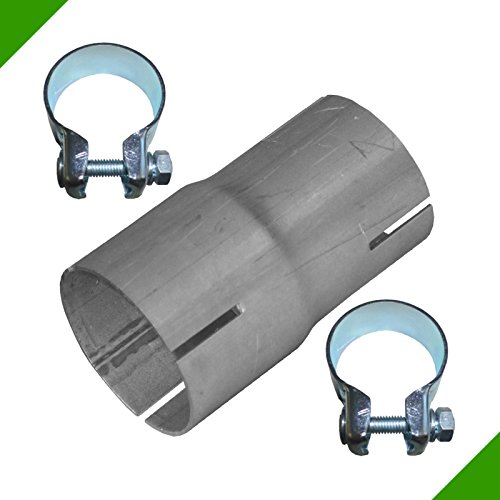 Réducteur d'échappement 50 mm 55 mm acier tube raccord et colliers serrage