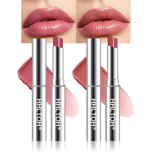 Image of Rose Pink & Girly Pink Honey Tinted Lip Balm for Women, Hydrating Lip Oil Stick Lip Gloss Lipstick for Mature Skin, Sheer Moisturizing Lip Tint Balm with Natural Shine, Vegan & Cruelty-Free